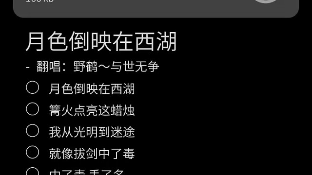 月色倒映在西湖.
