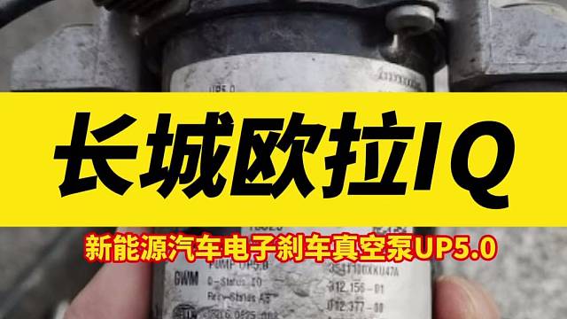 新能源汽车#长城欧拉IQ 电子刹车真空泵UP5.0#刹车硬 刹车助力泵