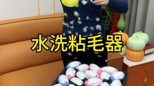 粘毛器 神奇的粘毛器!不仅能轻松清理头发和猫猫狗狗掉落的毛发，水一冲就干净能继续用了 #粘毛神器  