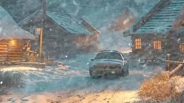 安静的小村庄里，刮起暴风雪，呆在温暖小屋里安心入睡吧！ #白噪音 #助眠视频 #解压助眠 #睡眠音乐
