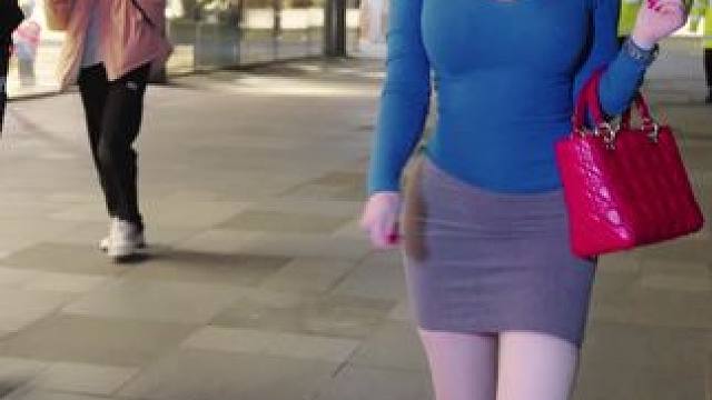 #性感美女 #完美身材 #路人视角