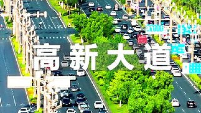 这里是武汉光谷高新大道，双向14车道设计，被称为千亿产业大道 #武汉 #光谷 #这里是光谷中心城 #