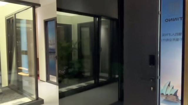 好奇顶级富豪的入户门有何特别之处？#TINNO帝诺系统入户门 #别墅门 #系统门 #上海#偏轴门