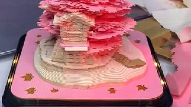 你需要多久时间才能撕完它呢！ #立体纸雕日历  #3D日历  #文创  #工厂实拍视频  #源头工厂