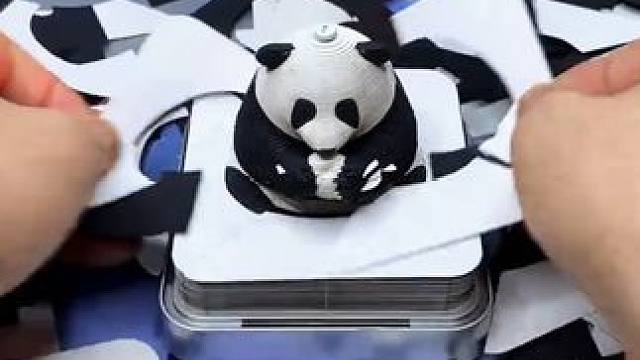 要得到这些3D纸雕日历摆件其实很简单，撕撕撕就行！ #新年礼物  #送孩子  #送恋人  #伴手礼 