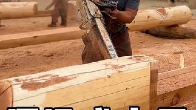 沉浸式木屋建造过程 #木工 #木屋建造 #建筑施工 #制作过程