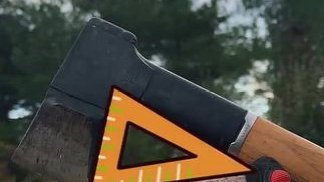 劈柴的三角形技巧 #露营报告 #露营技巧报告