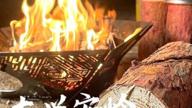大兴安岭松木木柴，户外露营烧柴火炉焚火台篝火，极寒地区松木密度更大更耐烧#户外露营 #烤火取暖 #户