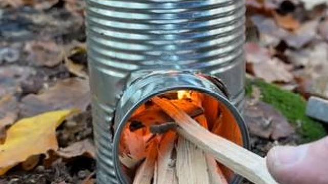 荒野罐头炉 #户外生活 #露营报告 #露营技巧报告