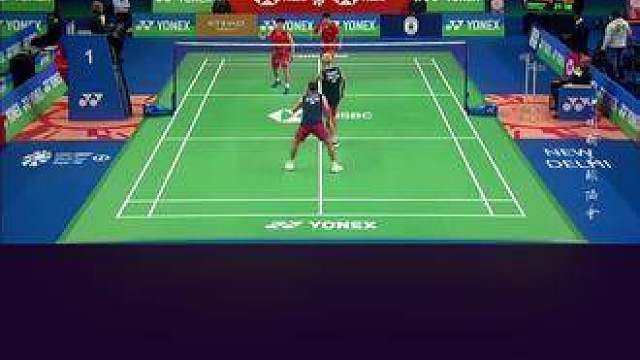 刚刚结束的男双1/8决赛中，梁王组合迎战英格兰的本-莱恩/文迪。梁王组合表现出色，以21-15、24