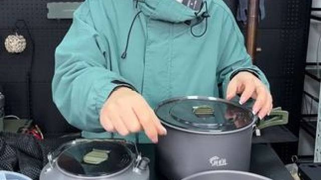 四到七人的三件套锅，采用铝合金的材质，而且还送的小样 #套锅 #套锅户外 #套锅锅具 #露营套锅