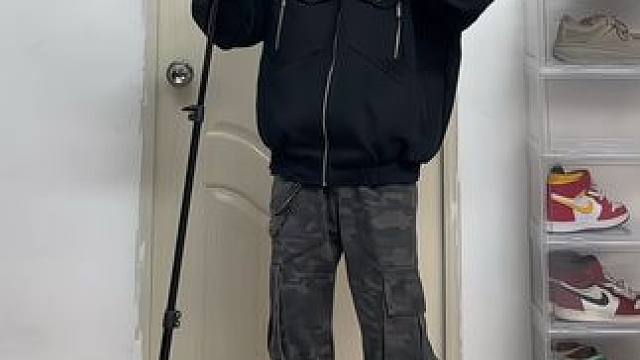 167不看脸黑衣人穿搭 偷感很重#男生170不看脸穿搭 #小个子穿搭 #显高显瘦显腿长 #黑衣人穿搭