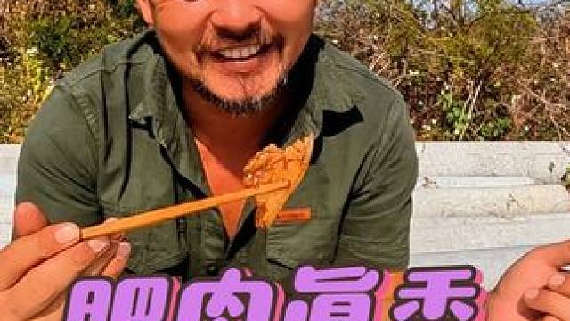 和尚爱吃肉必须是清水煮的，一吃一冒汗，下集#露营美食 #自驾游 #嘎嘎好吃