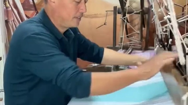 手工艺织的布太漂亮了[赞]