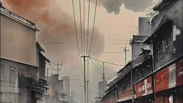 长堽路一里#朦胧美 #水墨写意 #市井生活 #意境 #带你走进画里