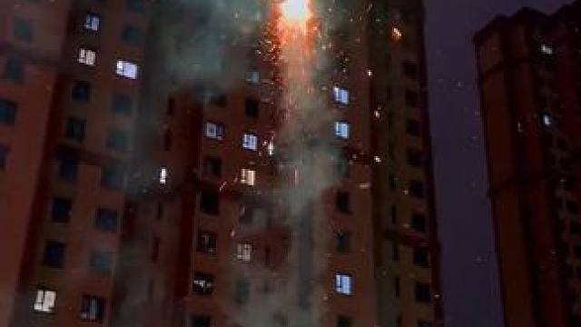 在烟花下许愿 愿我们2025都得偿所愿#过年氛围提前搞起来了 #下雪就得这样玩 #一起放烟花 #年味