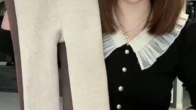 女童打底裤加绒加厚秋冬款外穿一体绒九分裤冬季中大童儿童连裤袜#显高显瘦显腿长 #时尚百搭 #秋冬穿搭