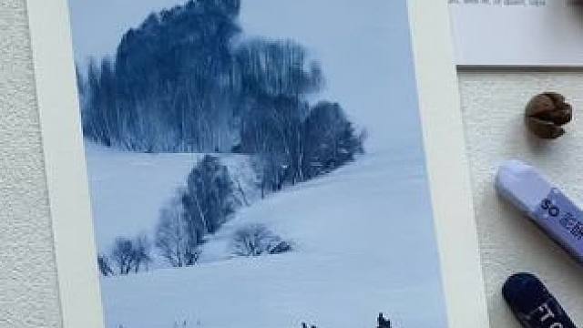 油画棒｜《雪后·阿勒泰》｜视频教程 #油画棒绘画作品 
油画棒课程《雪国》— 雪后·阿勒泰
#油画棒