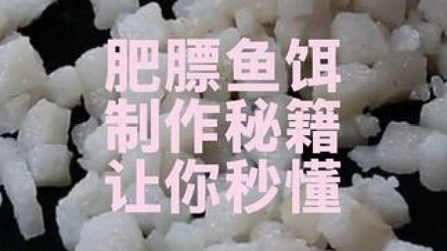 肥膘鱼饵制作的秘密，一次让你秒懂 #鱼饵制作 #饵料 #秘制饵料 #自制饵料 #爆护饵料