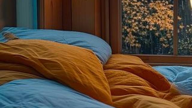 雨天适合呆在温暖小屋里休息，雨声让人轻松入眠 #白噪音 #助眠视频 #解压助眠 #雨声助眠 #我的小