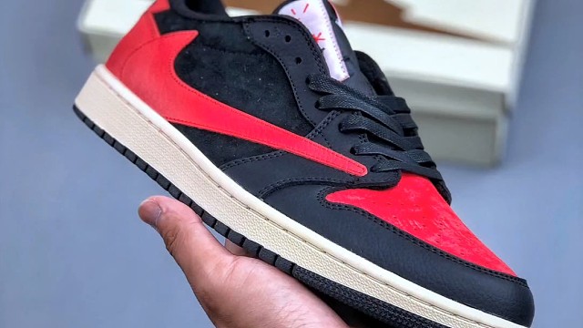 Travis Scott x Air Jordan 1 ” 黑红 “ AJ1乔1 TS 闪电 联名