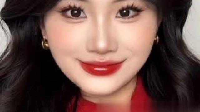 方圆脸都快去画这个新年妆容！！喜气洋洋财运滚滚～ #方圆脸妆容 #过年妆容#新手化妆教程 #新年妆容