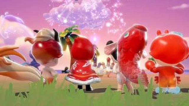 春节一起线下玩游戏合影！ 春节假期，与朋友一起上岛聚会叭#泡泡玛特 #泡泡玛特梦想家园手游 #梦想家