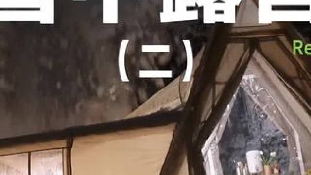 雪中露营（二）帐篷竟然被树枝上掉下来的雪压塌了，真是崩溃了。。。#露营 #解压 #助眠 #户外露营 