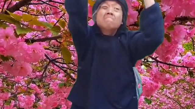 老太太搞笑拍蚊子