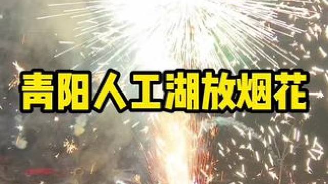 青阳人工湖放烟花#内容启发搜索 #日常生活  #日常vlog  #玩的就是真实
