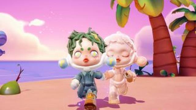 心跳为你停 伙伴、小屋、游戏...快来云鲸岛和小梦一起体验吧~#泡泡玛特梦想家园 #泡泡玛特 #梦想