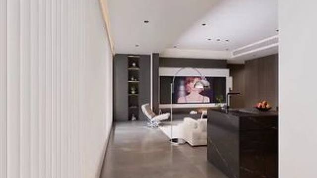 意式极简设计案例！ #设计案例分享 #意式极简 #客餐厅设计 #高级感装修 #效果图表现