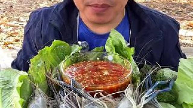 泰国虾生 #泰国主播吃美食视频 #东南亚美食 #舌尖上的美食 #把家乡的味道分享给大家 #粗茶淡饭吃