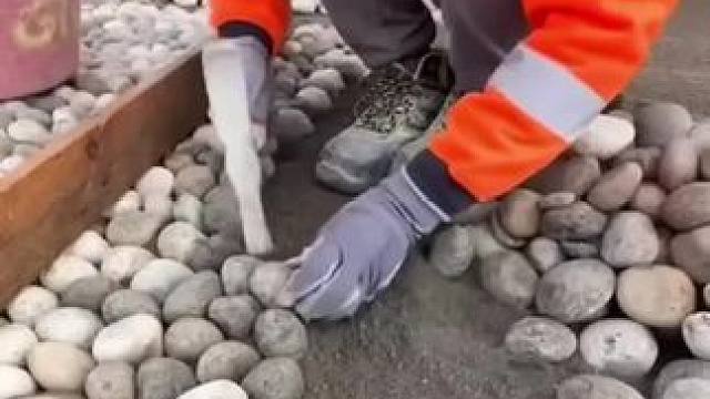 铺石头路 #dou来休息一下 #解压