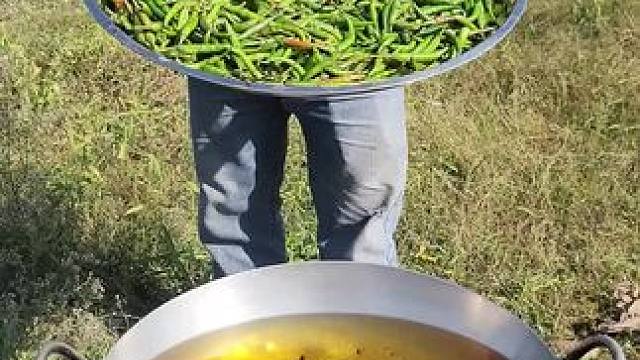 油炸辣椒️ #爱生活爱美食 #真材实料才能做出好味道 #农村美食记录生活 #舌尖上的美食 #农村生活