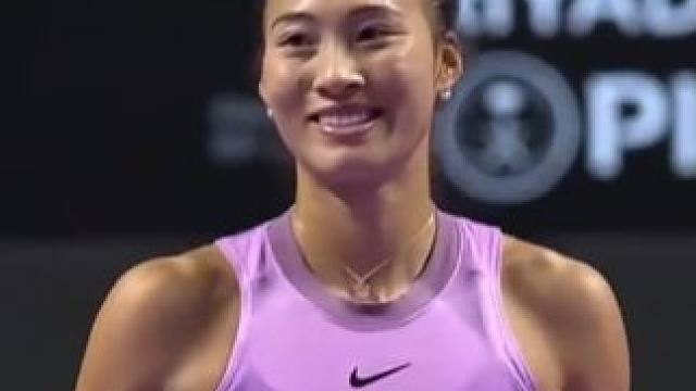 郑钦文赢下比赛获得1100万奖金！晋级总决赛4强#郑钦文