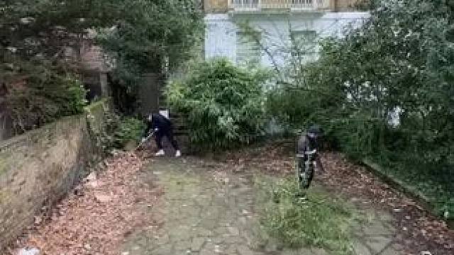 房主释放回归后的庭院大清洗。#极度舒适  #解压视频 #强迫症看了很享受 #强迫症治愈系 #根本停不