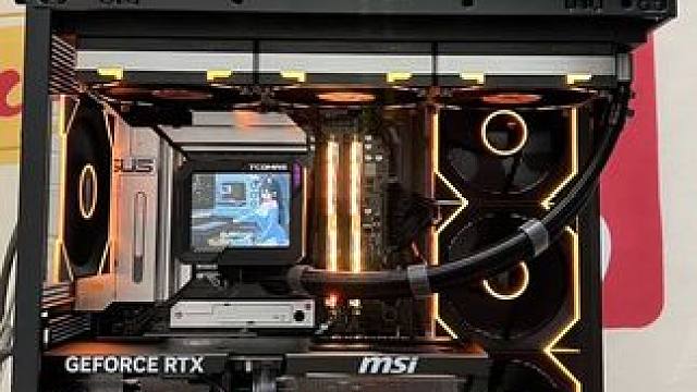 R7 9800X3D➕5080二万预算黑橙游戏海景房主机 #diy电脑 上海买电脑，上海DIY电脑，