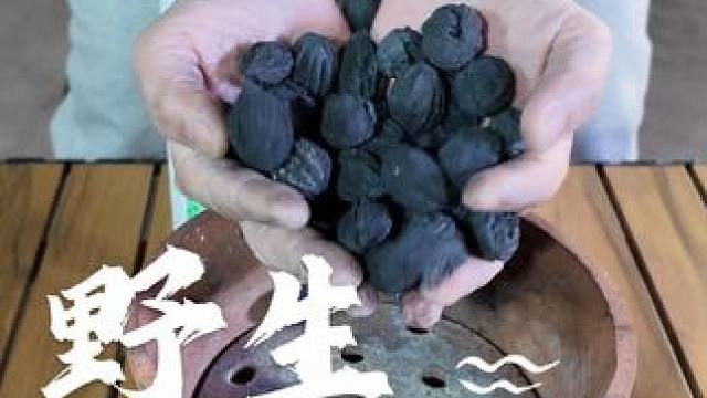 长白山野生核桃炭 高温碳化，密度高火力猛，烧烤烤肉围炉煮茶有着不同的味道#户外露营 #围炉煮茶 #烧