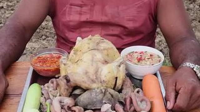 东南亚大叔户外野餐 #东南亚美食#户外野餐