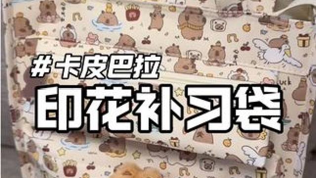 卡皮巴拉印花补习袋#补习班手提袋 #开学必备 #学习用品 #学生用品 #开学季