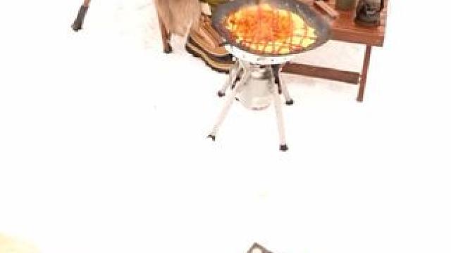 露营烤盘饭 #户外美食 #露营报告