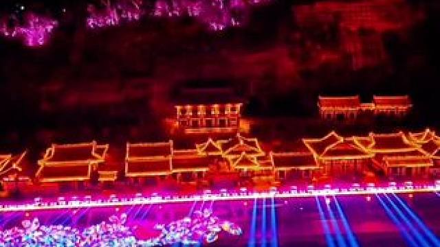 正月二十三女儿游河湾 将在这里举行，白天晚上各种表演精彩不断#视觉盛宴 #灯光秀 #带你看夜景 #广