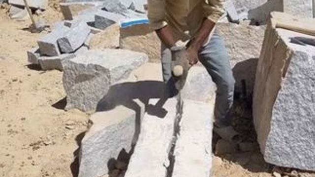 石头工艺拱门设计。 #石匠 #能工巧匠 #匠心制作 #石头工艺 #制作过程