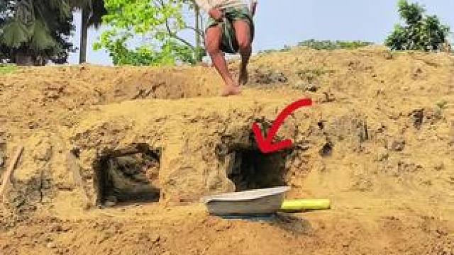 哈哈 #体验原生态美食的乐趣 #玩泥巴的最高境界 #田园生活乐趣多 #野外生活纪录片 #辛勤劳动者记