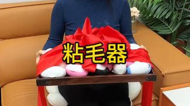 粘毛器 神奇的粘毛器!不仅能轻松清理头发和猫猫狗狗掉落的毛发，水一冲就干净能继续用了 #粘毛神器  