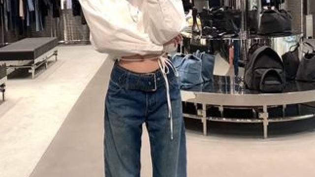 新色3.0开场神裤！人见人爱的腰带牛仔～#今天穿什么