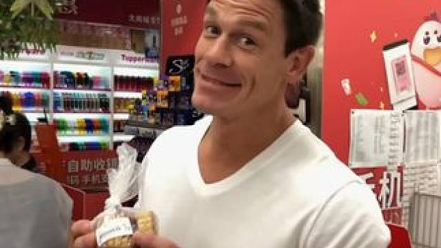 约翰塞纳的中国银川之旅，买月饼玩滑冰！ #wwe #摔角