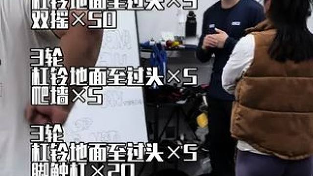 训练计划分享｜有经验的人，一看到计划就感觉累了！#crossfit #体能训练