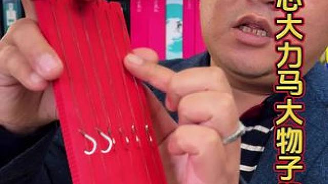 碳芯大力马大物子线双钩 钓大鱼，比普通的大力马子线拉力更强还不挡口缠绕的就是这款碳芯大力马子线双钩。